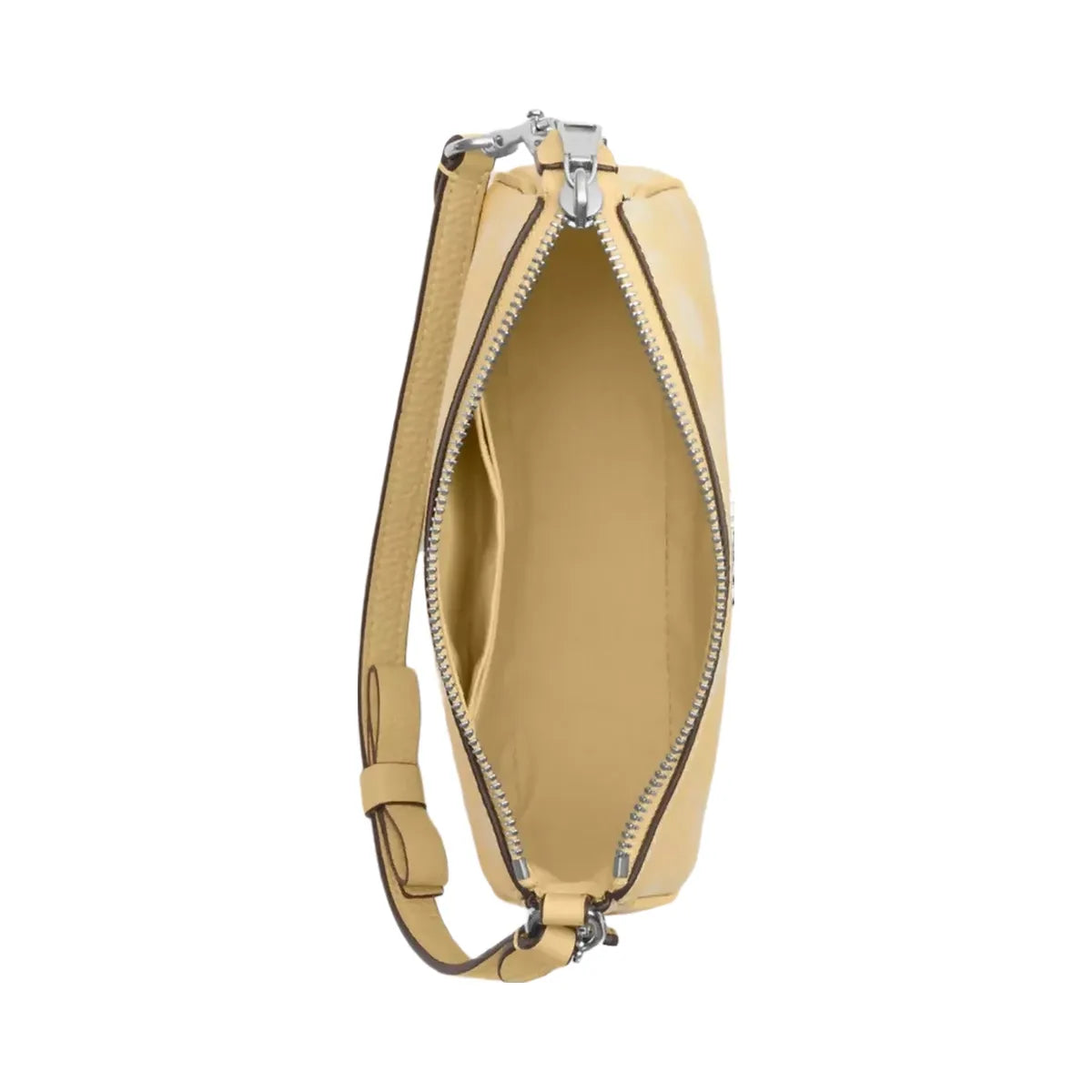 Coach Nolita 19 With Floral Print And Bow in Silver Washed Yellow