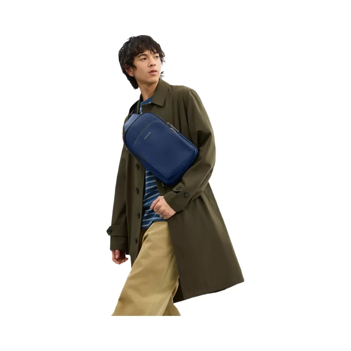 Coach Ethan Pack in Gunmetal Deep Blue