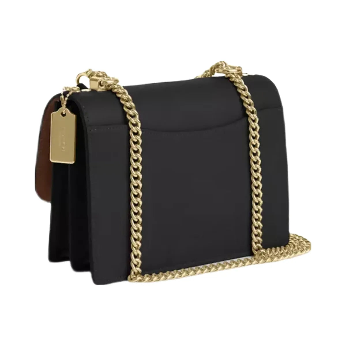 Coach Klare Crossbody Bag In Signature Canvas in Gold Walnut Black