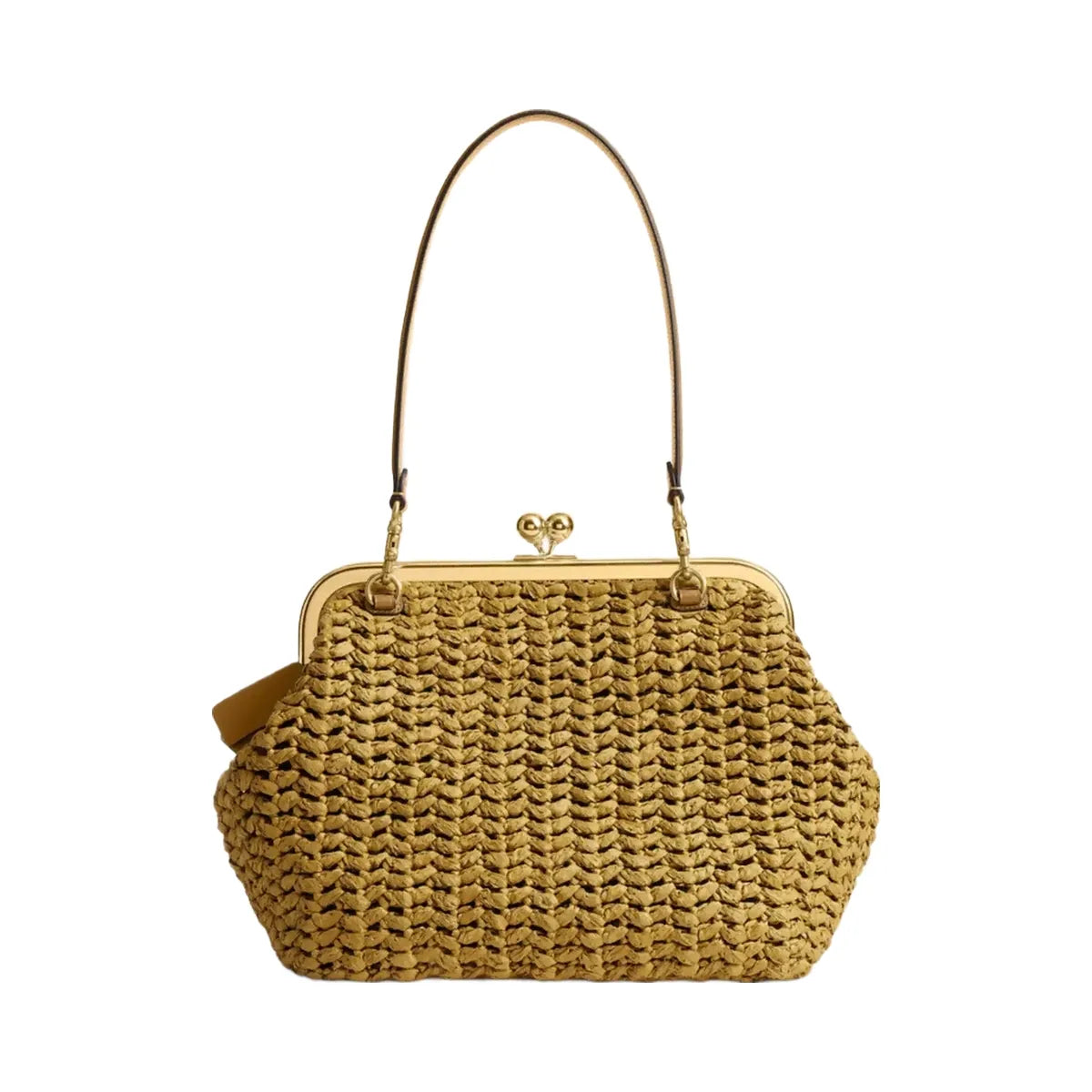 Coach Kisslock Frame Bag 27 in Brass Muted Olive