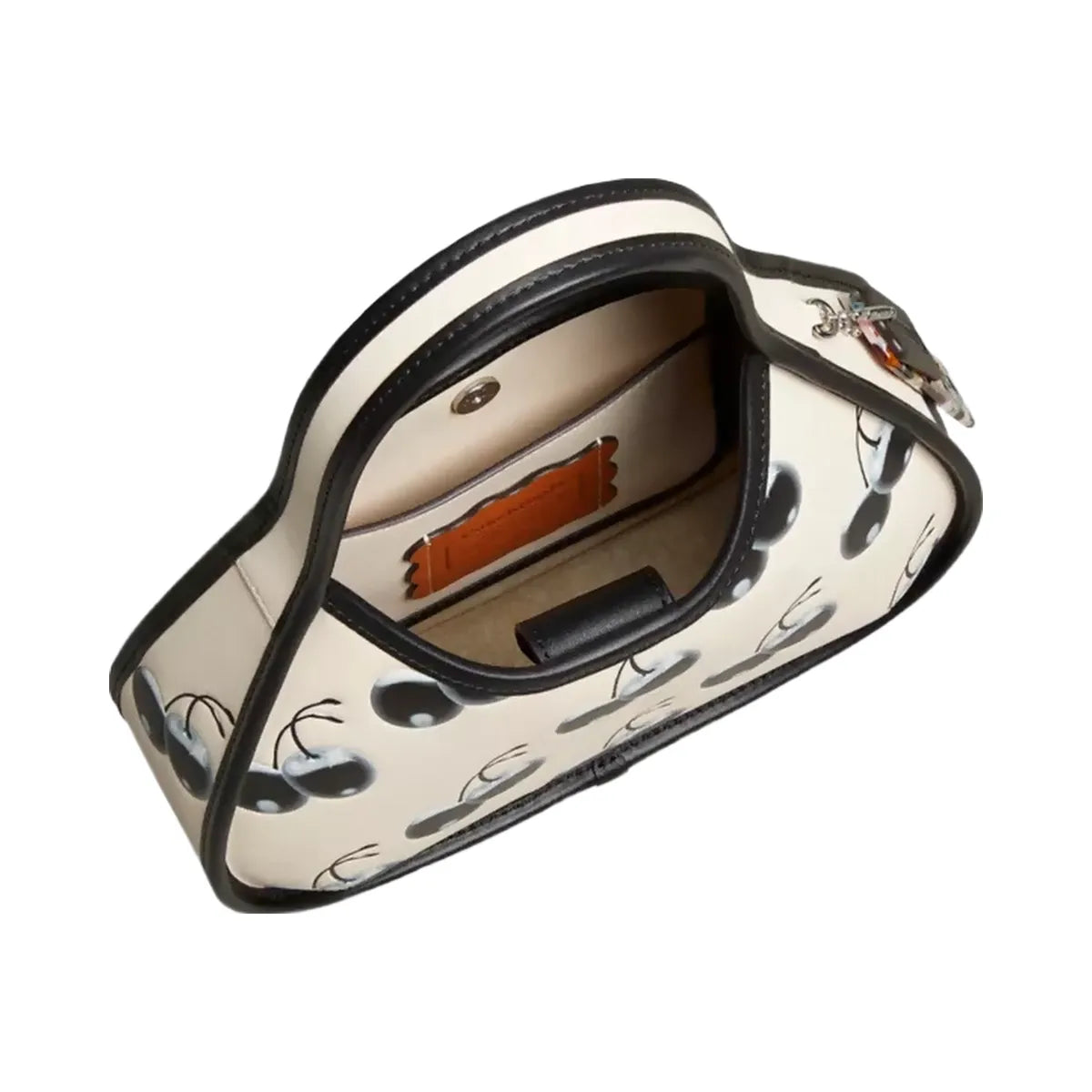 Coach Ergo Bag In Coachtopia Leather With Cherry Print in Black Cloud Multi