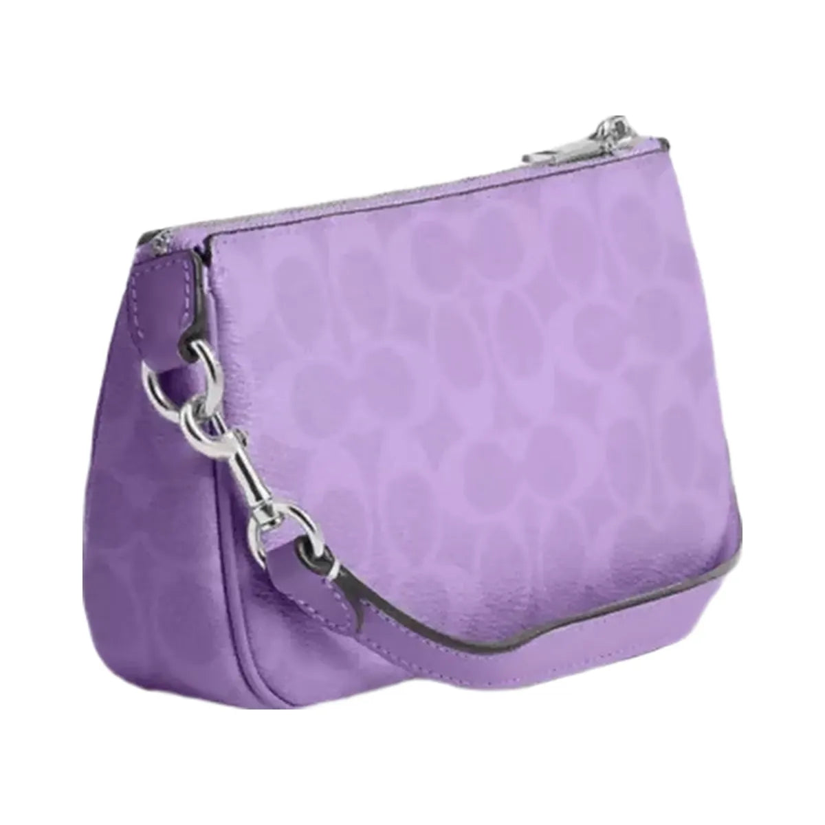 Coach Nolita 19 In Signature Canvas in Silver Iris