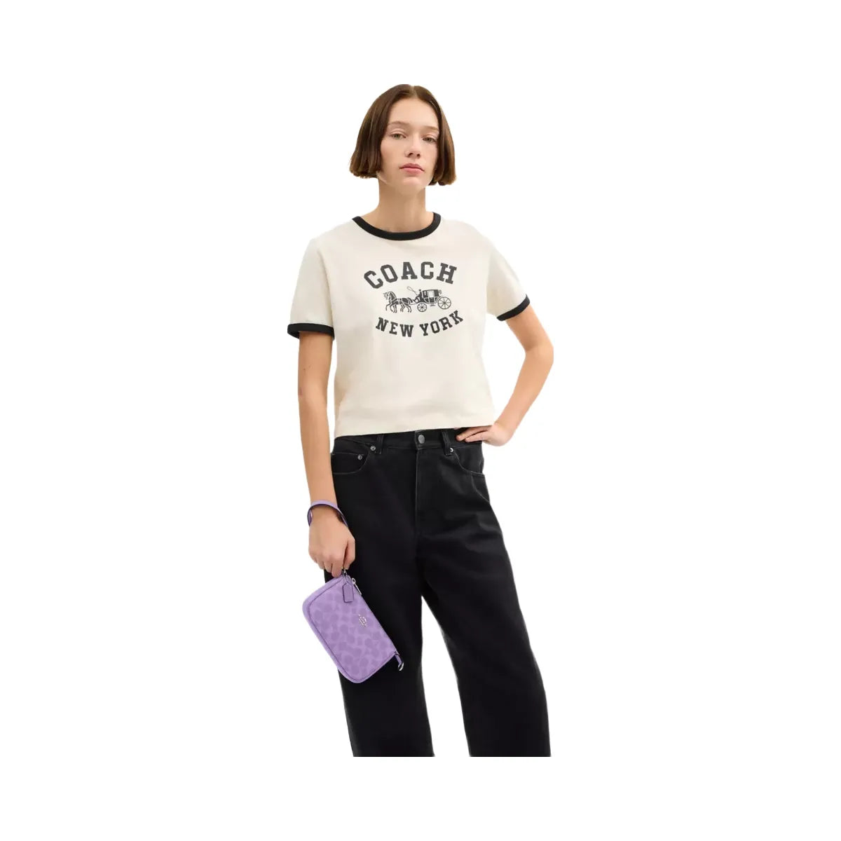 Coach Nolita 19 In Signature Canvas in Silver Iris