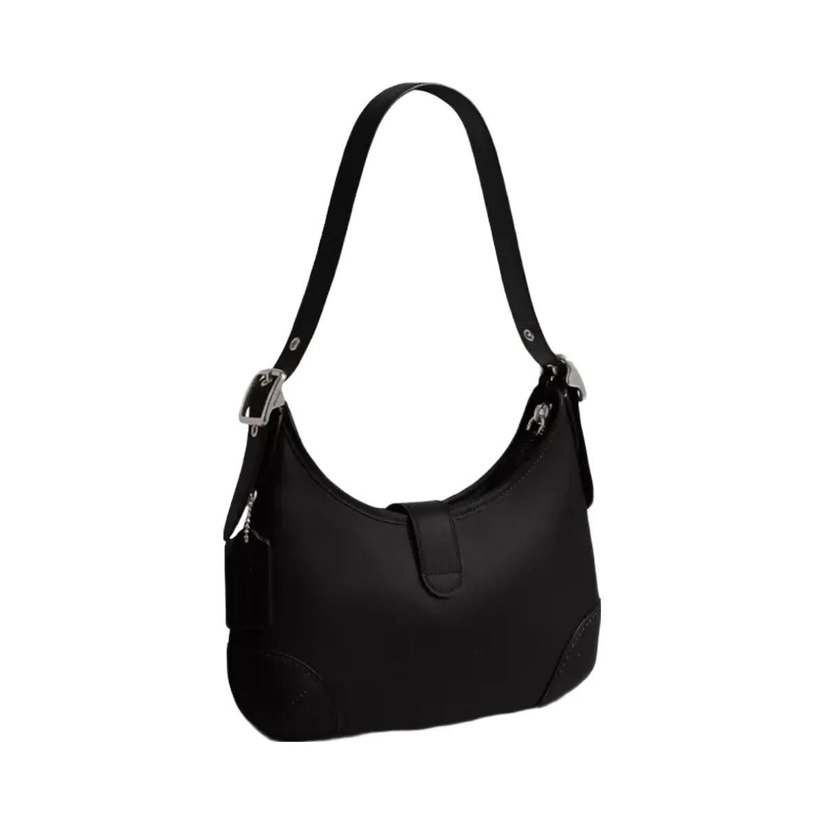 Coach Hamptons Hobo Bag in Silver Black