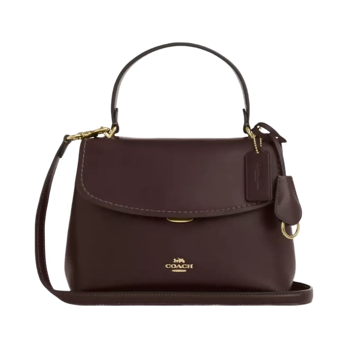 Coach Emory Top Handle Bag in Gold Espresso