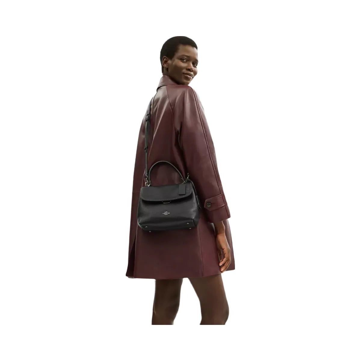 Coach Emory Top Handle Bag in Gunmetal Black