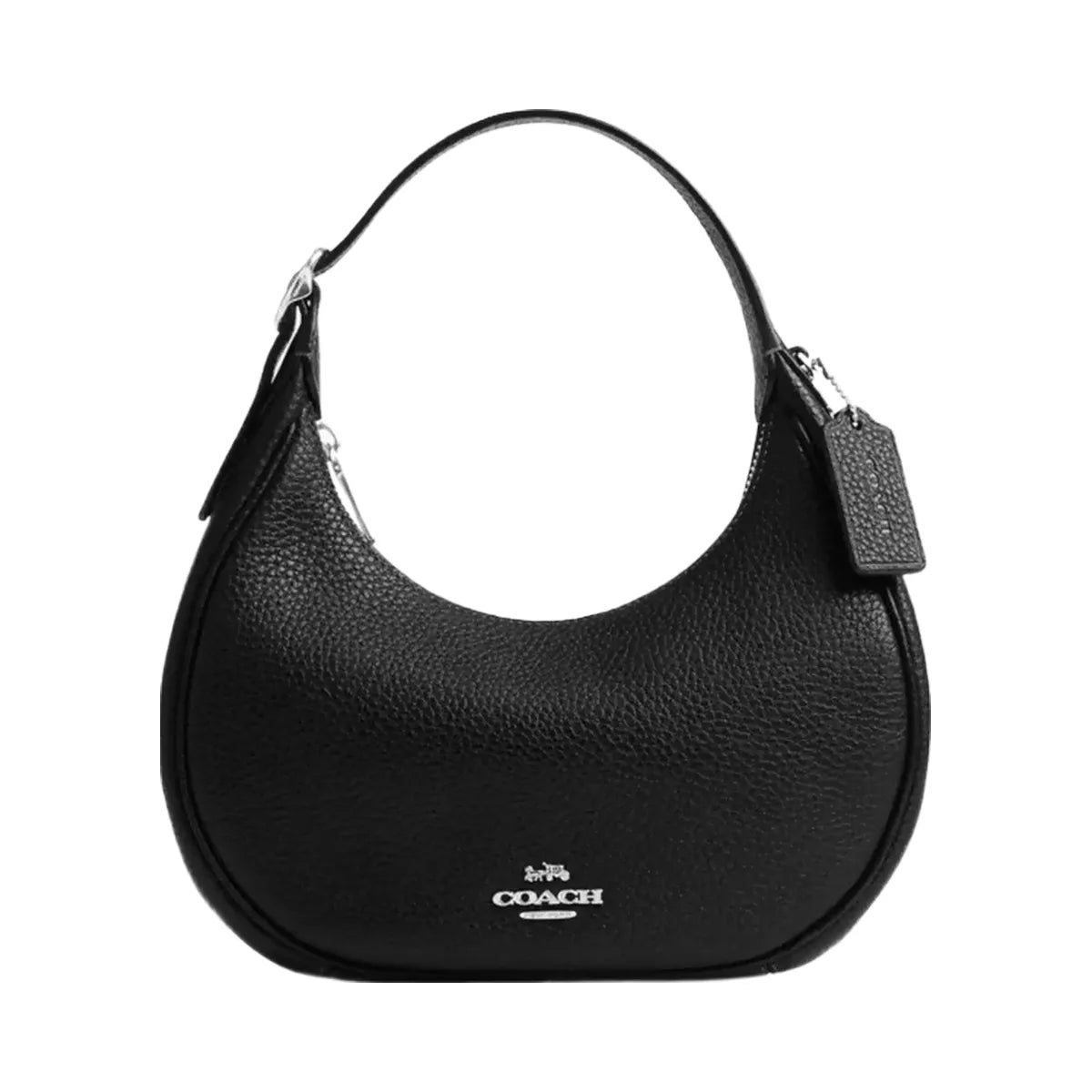 Coach Emily Shoulder Bag in Silver Black