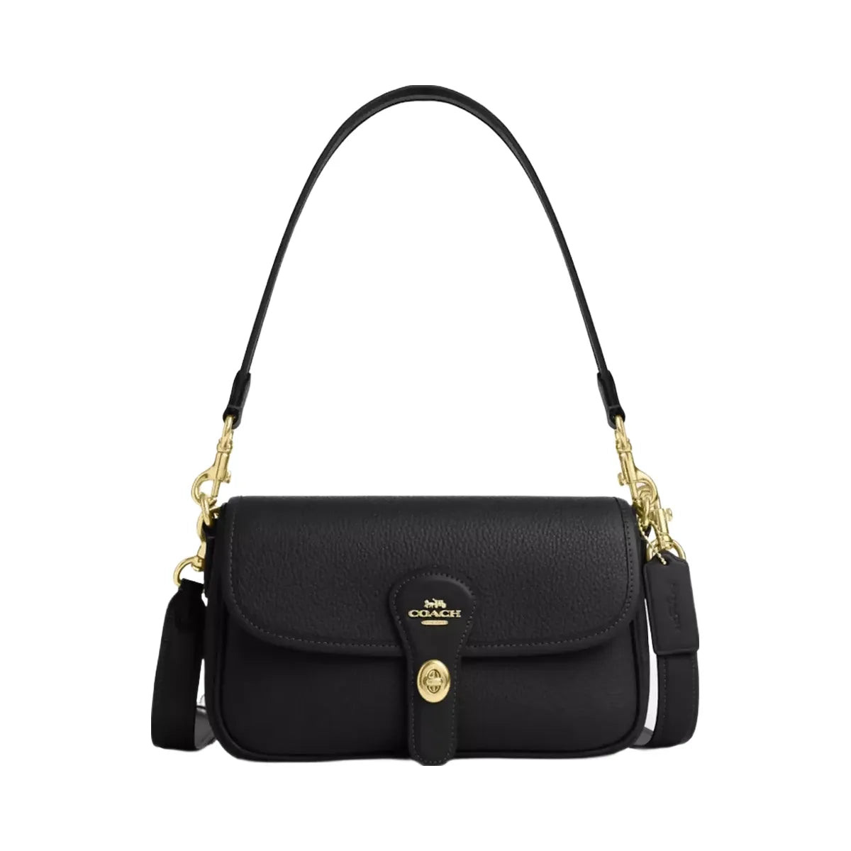 Coach Hadley Shoulder Bag in Gold Black