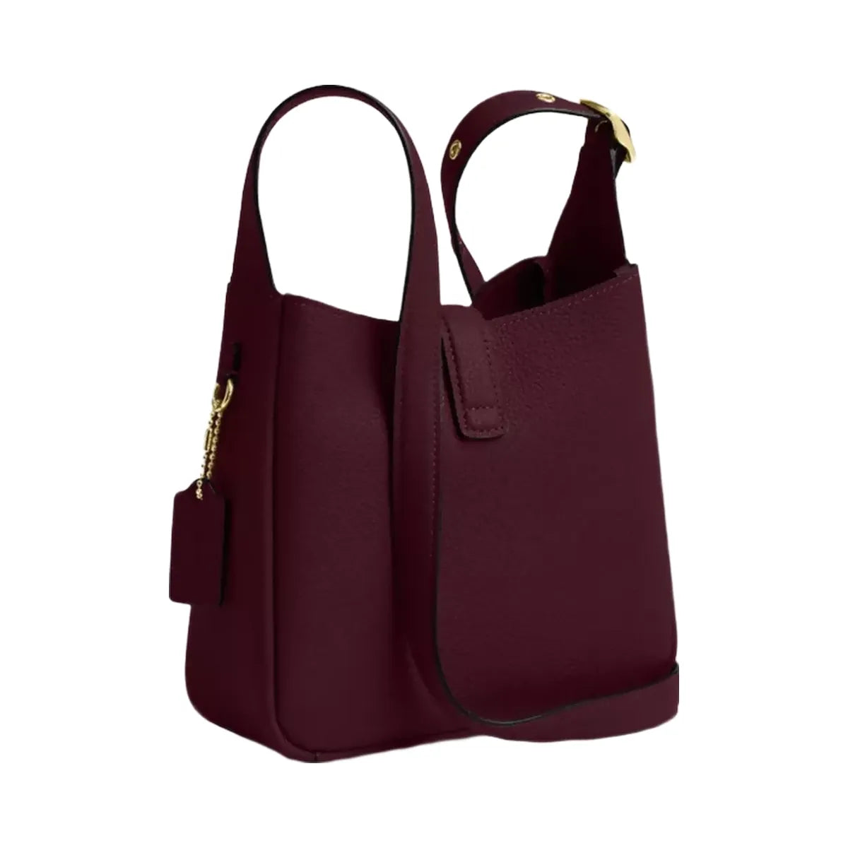 Coach Hadley Mini Crossbody Bag in Gold Dark Wine
