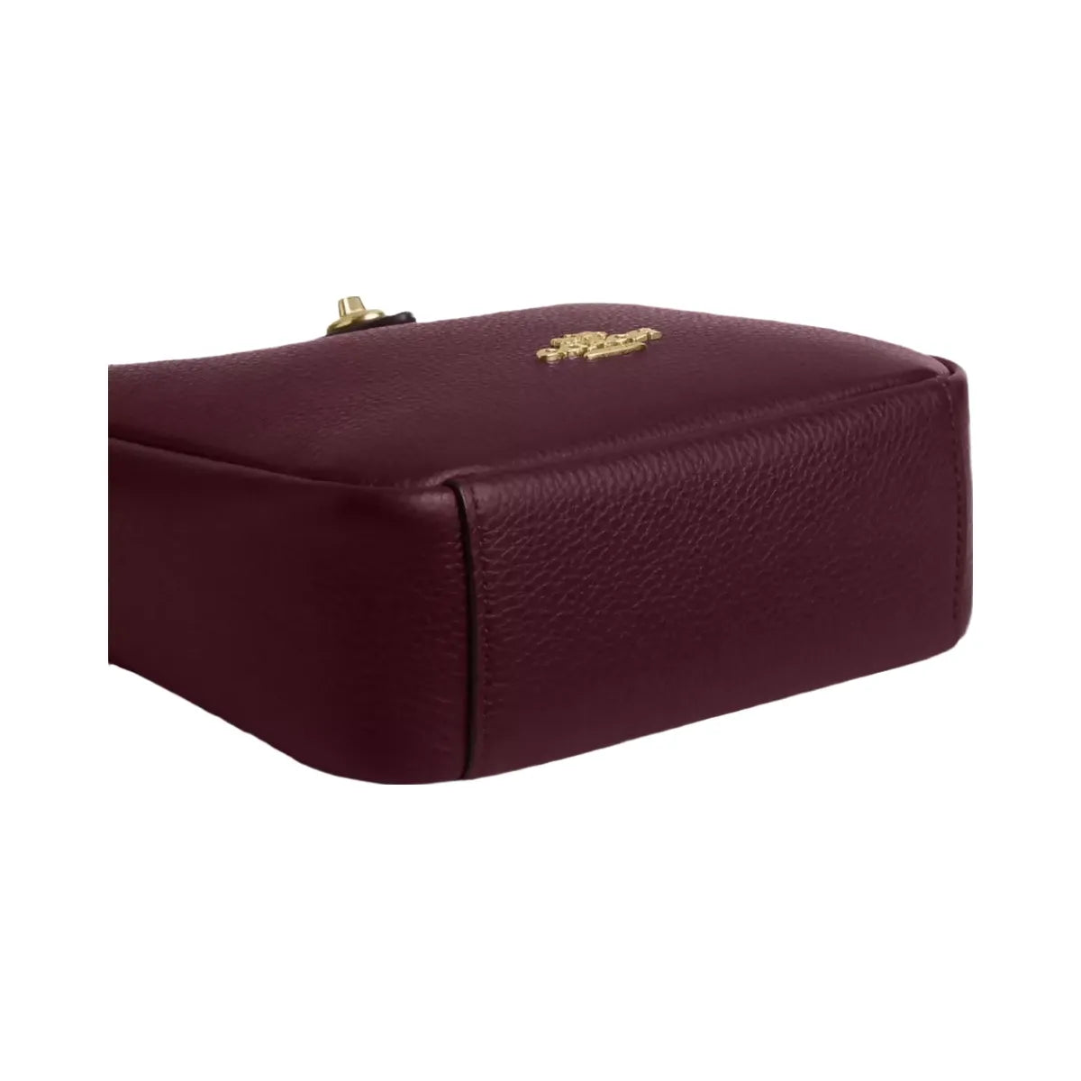 Coach Hadley Mini Crossbody Bag in Gold Dark Wine