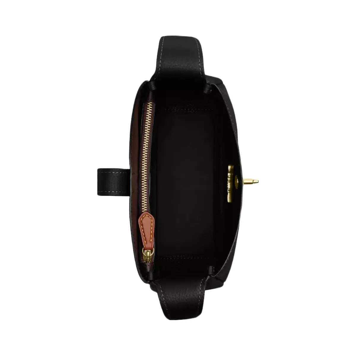 Coach Hadley Mini Crossbody Bag in Gold Black