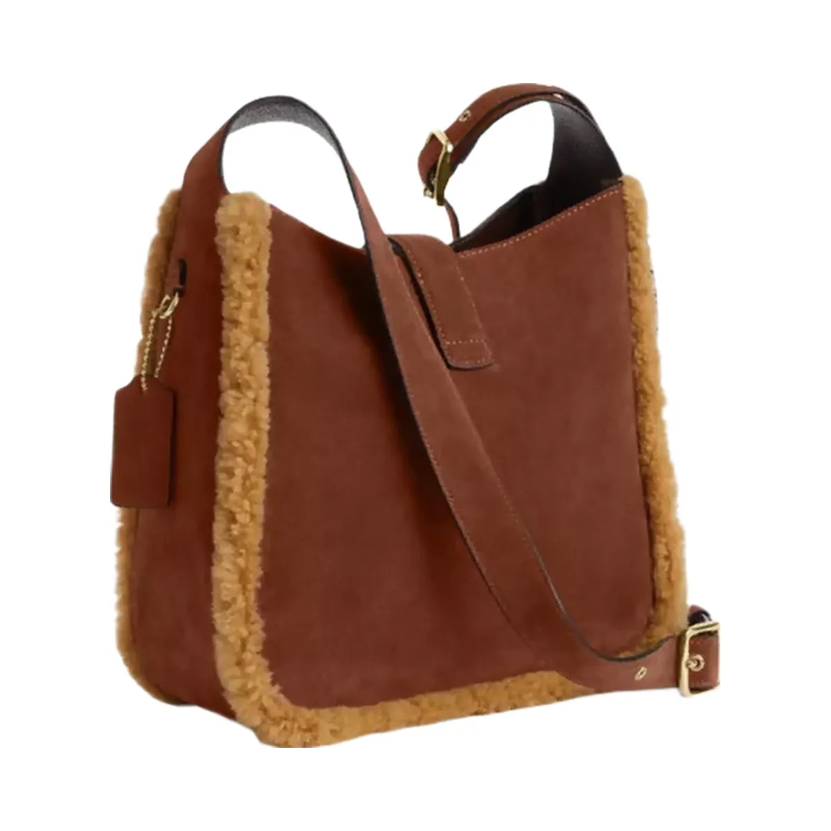 Coach Hadley Convertible Crossbody Bag in Gold Vintage Brown Multi