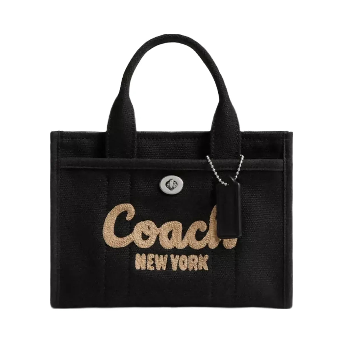 Coach Cargo Tote Bag 20 in Silver Black