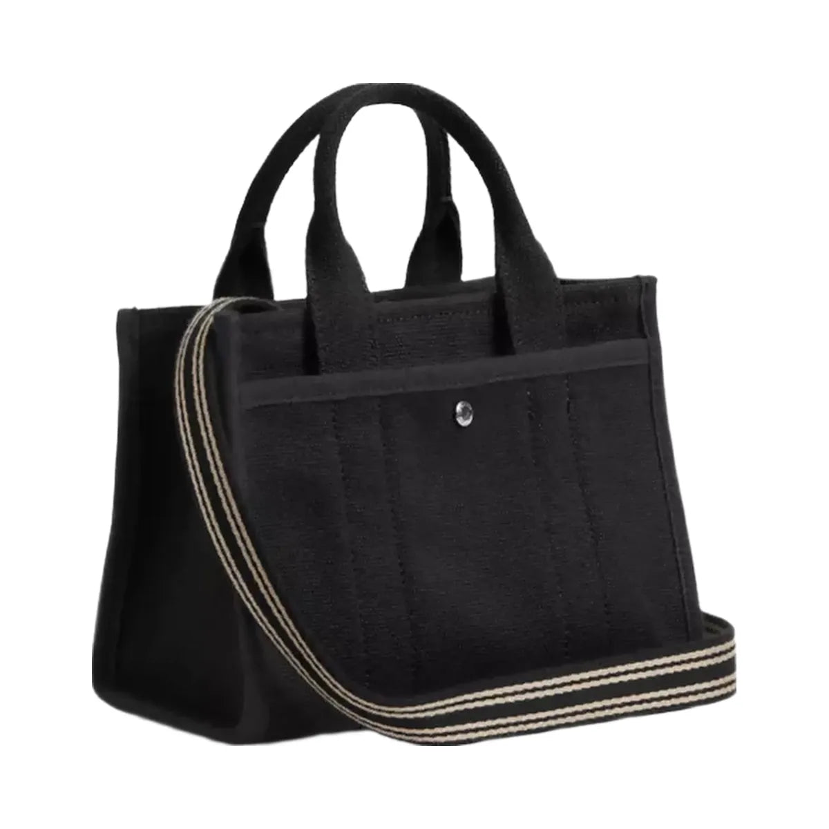 Coach Cargo Tote Bag 20 in Silver Black