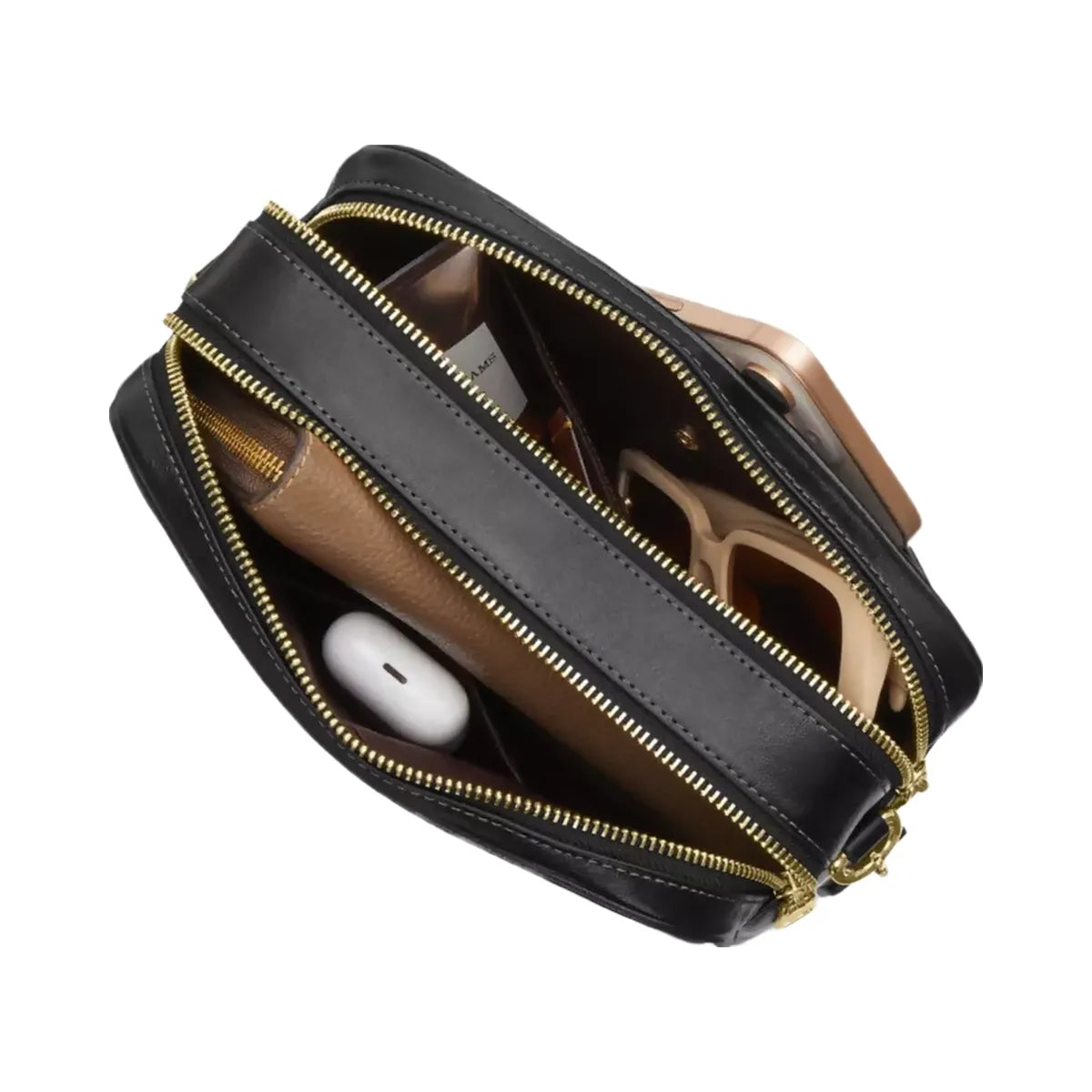 Coach Carey Crossbody Bag in Gold Black