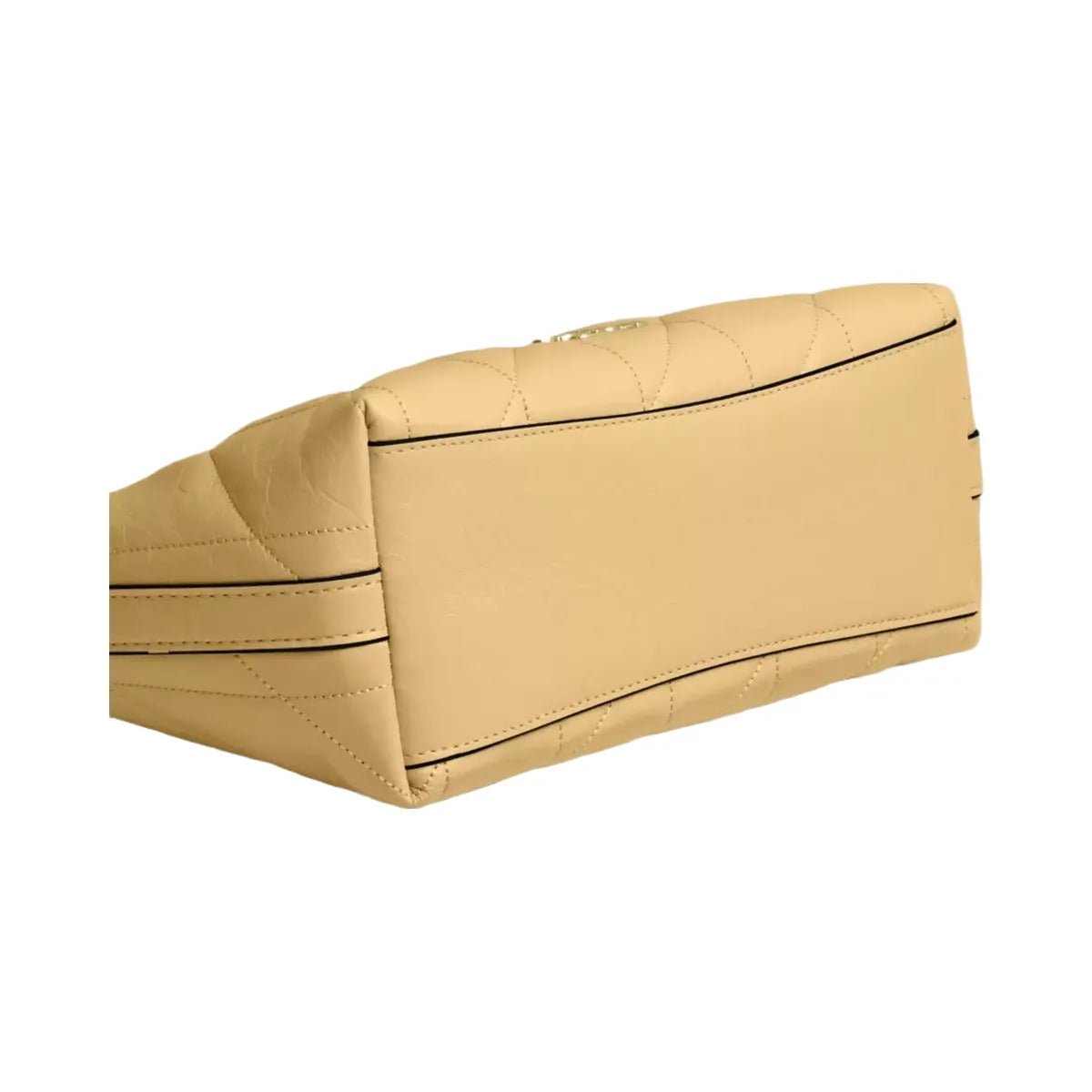 Coach Caitlin Shoulder Bag With Quilting in Gold Soft Yellow