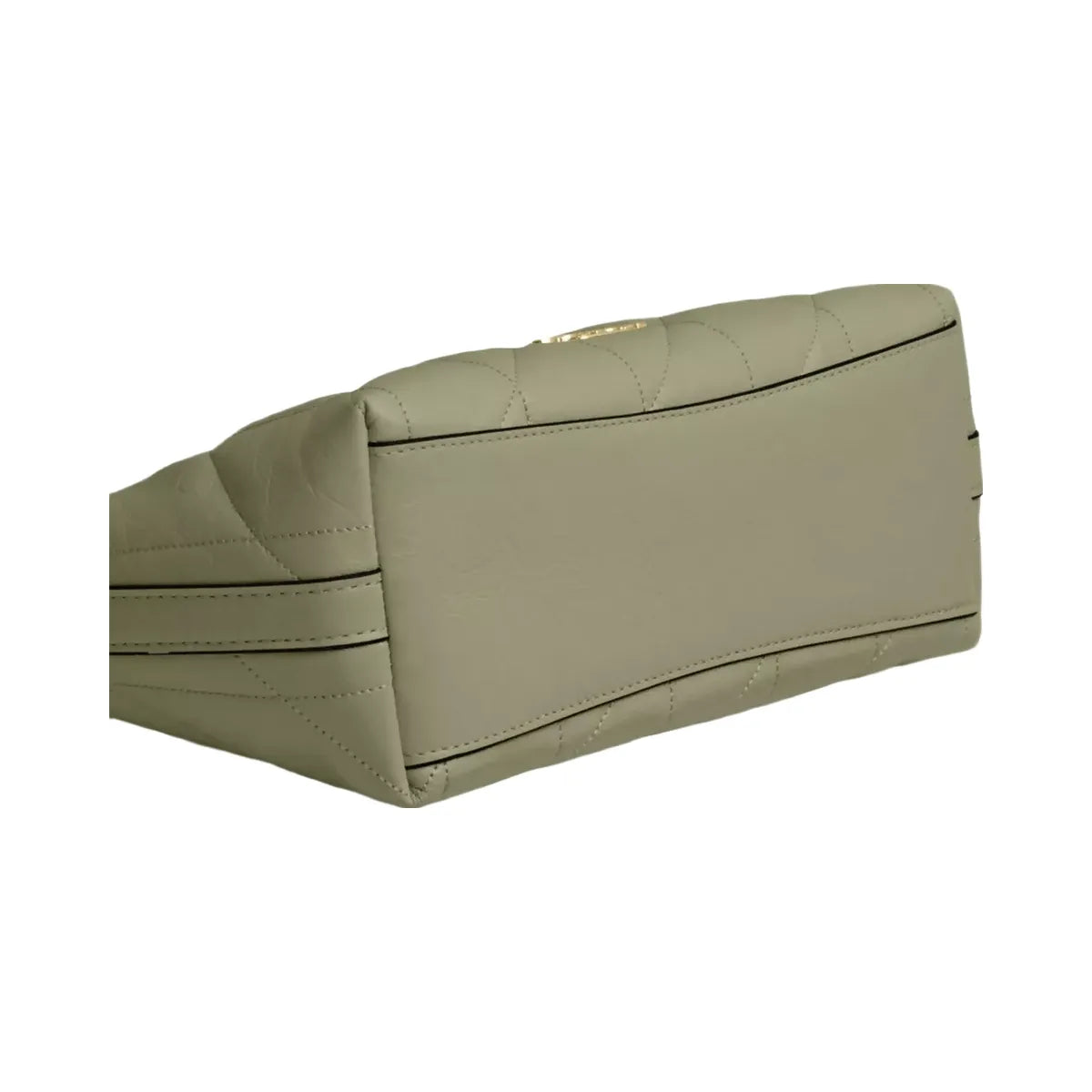 Coach Caitlin Shoulder Bag With Quilting in Gold Pistachio