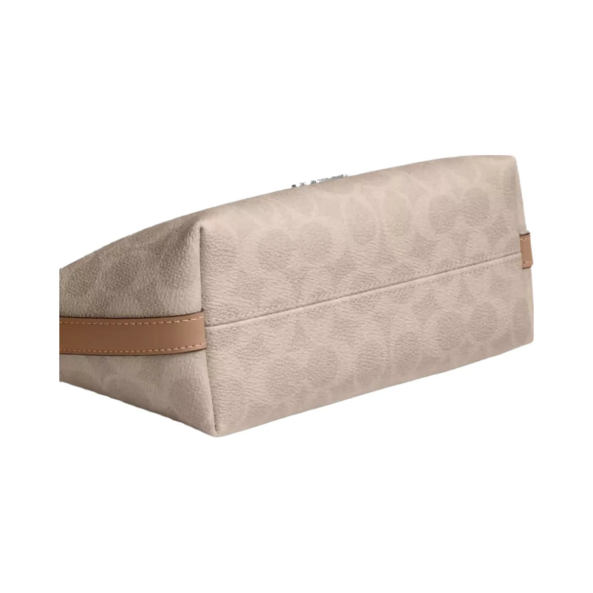 Coach Caitlin Shoulder Bag In Signature Canvas in Silver Sand Taupe