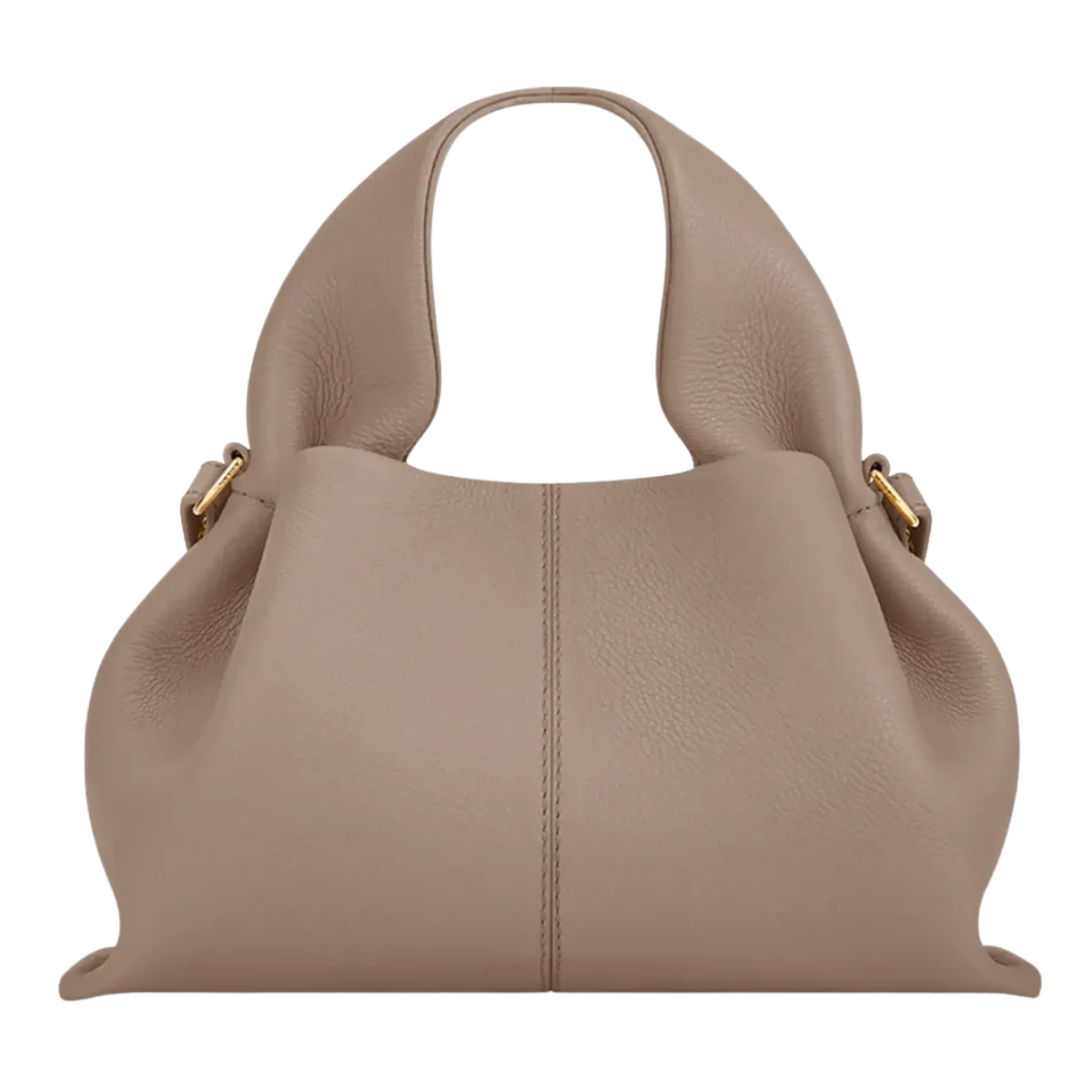 Polene Numero Neuf Mini Textured Taupe