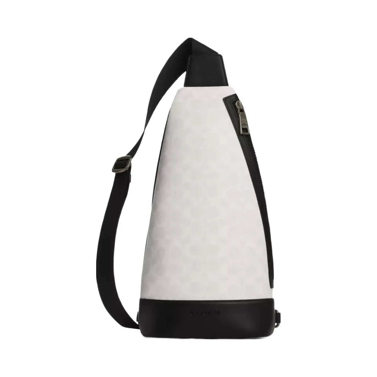 Coach Dominic Sling Pack In Signature Canvas in Gunmetal Chalk Black