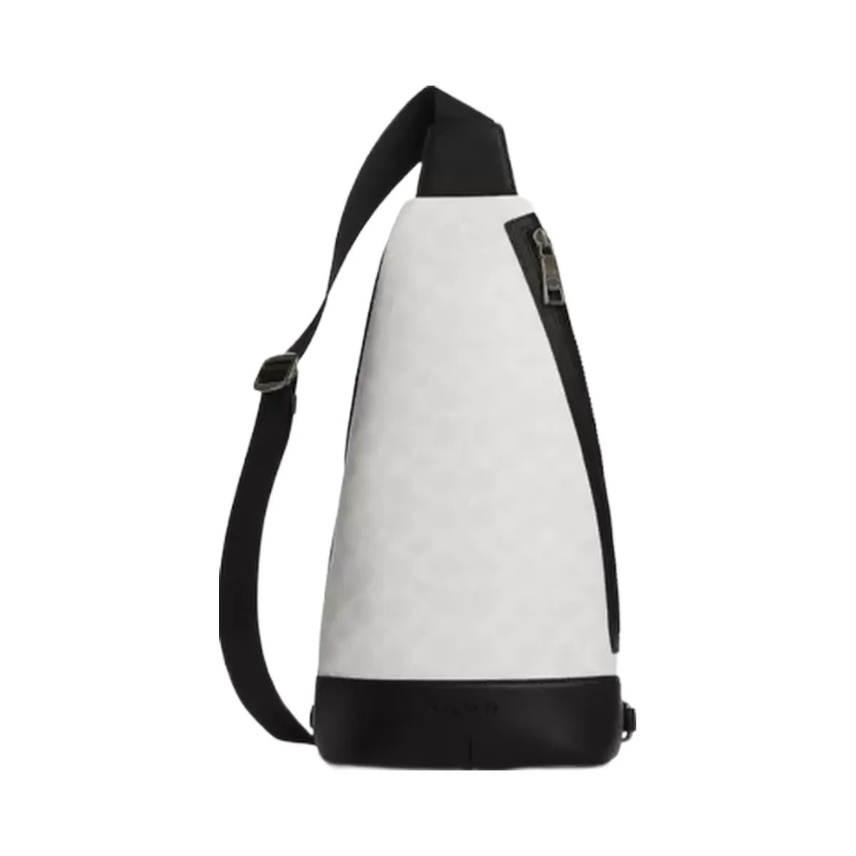 Coach Dominic Sling Pack In Signature Canvas in Gunmetal Chalk Black