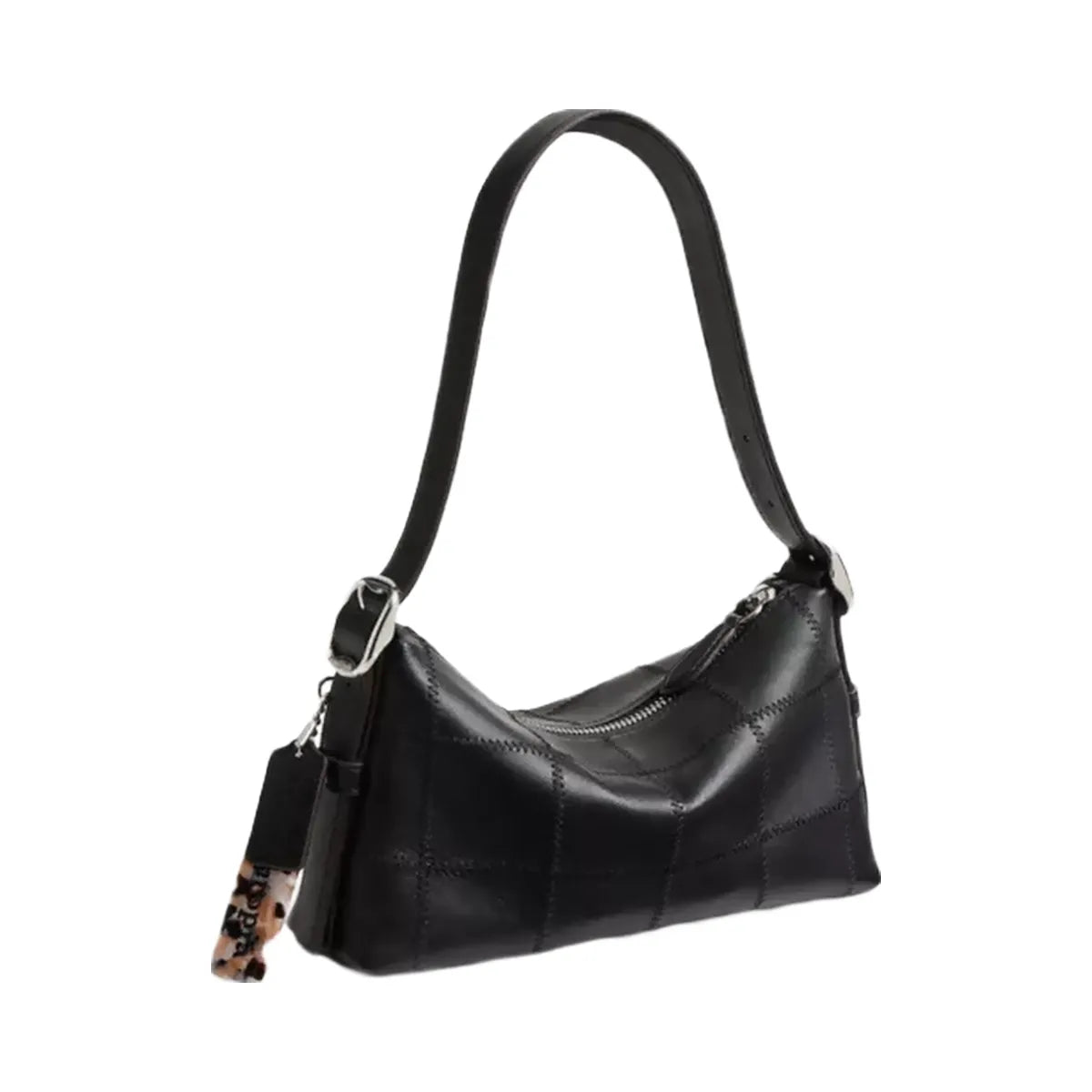 Coach Alter/Ego Small Slouchy Shoulder Bag In Upcrafted Leather in Black