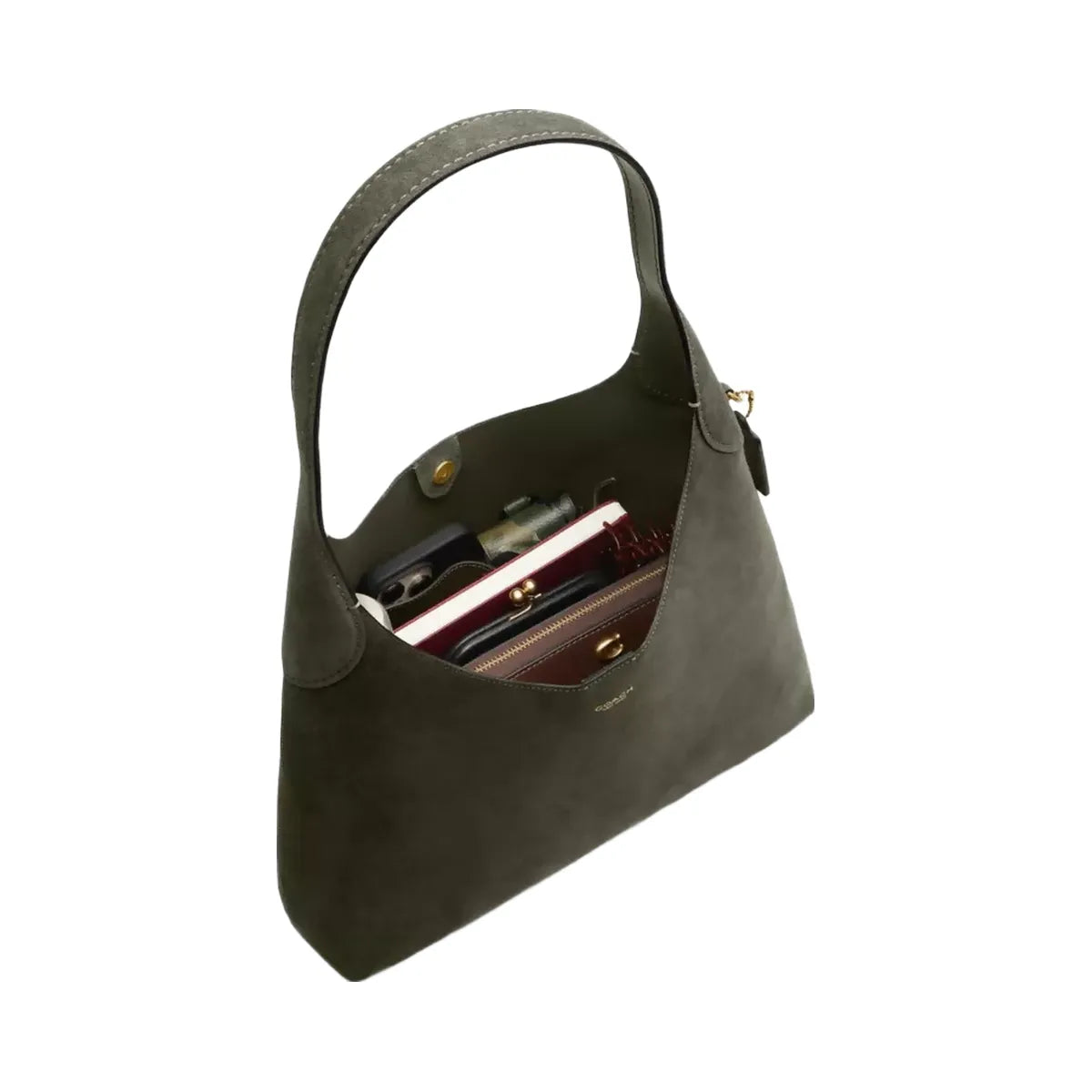 Coach Brooklyn Shoulder Bag 34 in Brass Olive