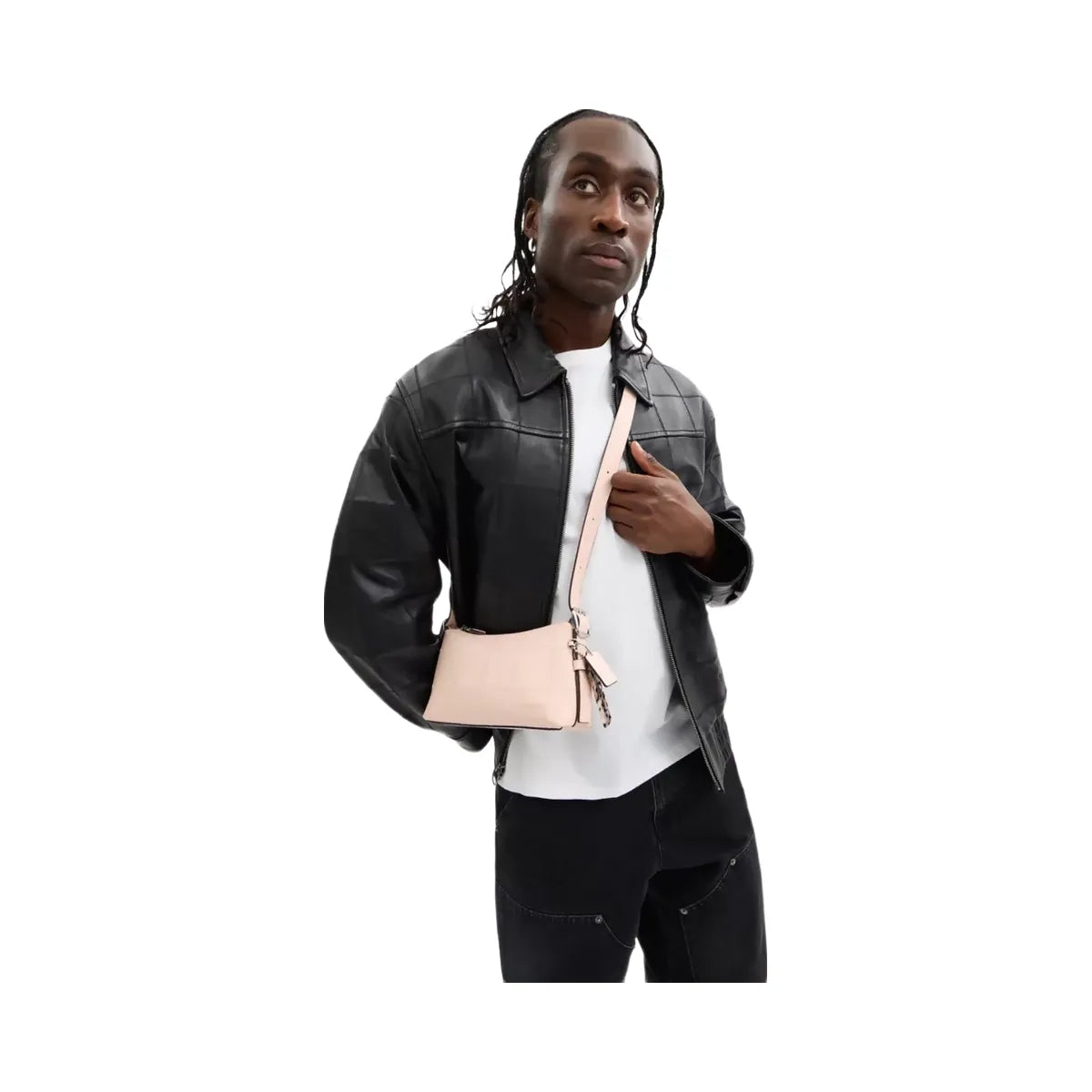 Coach Alter/Ego Small Slouchy Shoulder Bag In Upcrafted Leather in Blush