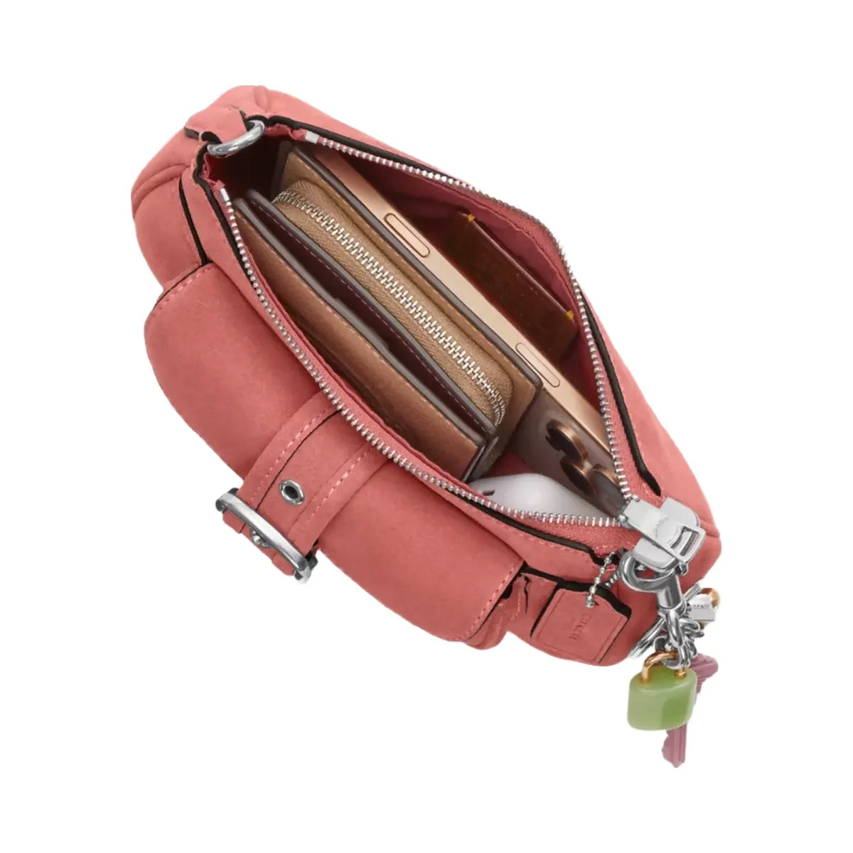 Coach Ashton Mini Shoulder Bag in Silver Pink