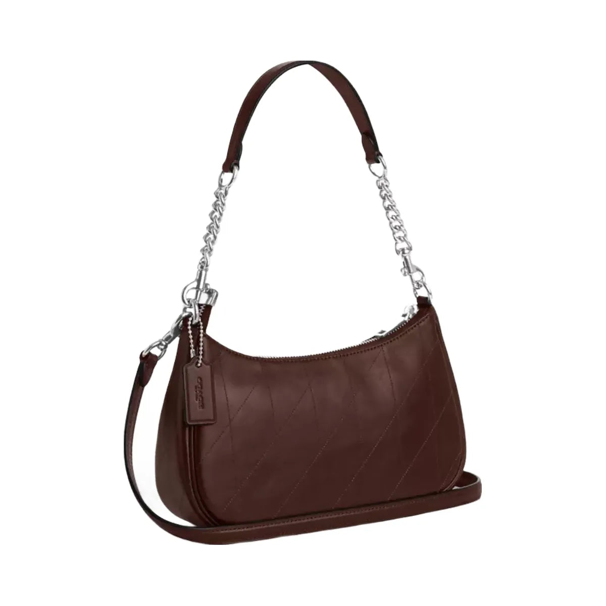 Coach Teri Shoulder Bag With Quilting in Silver Maple