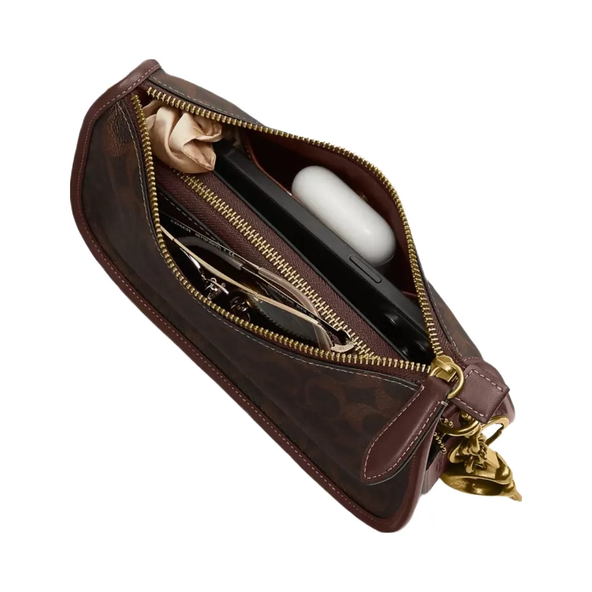 Coach Waverly Bag In Signature Canvas in Brass Maple