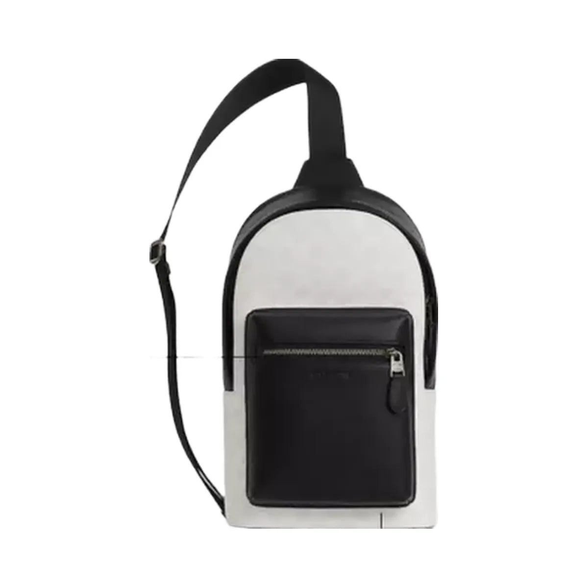 Coach West Pack In Signature Canvas in Gunmetal Chalk Black