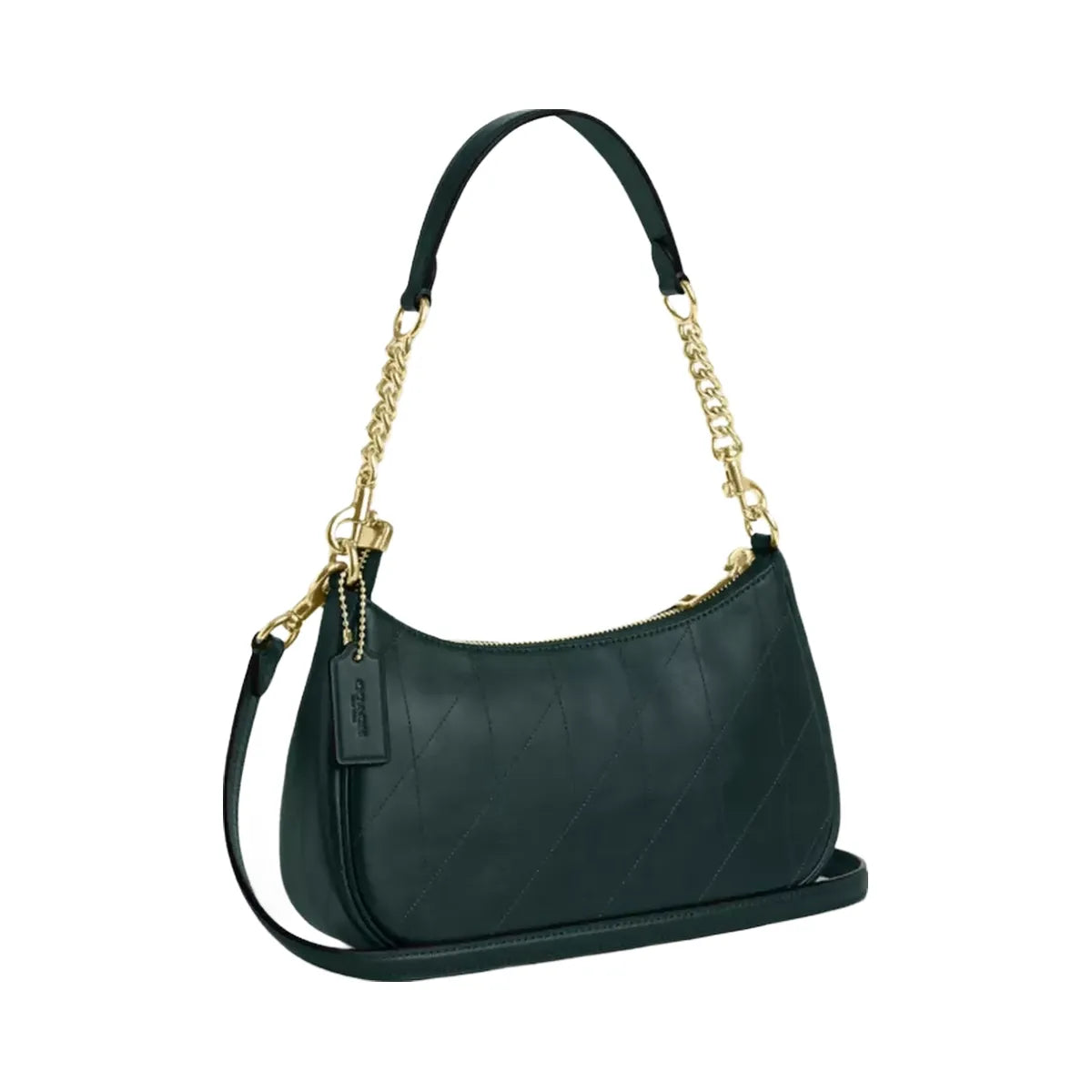 Coach Teri Shoulder Bag With Quilting in Gold Dark Teal