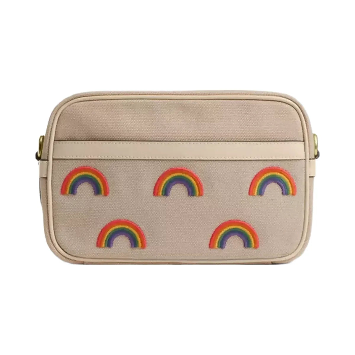 Coach Theo Camera Bag With Rainbow in Ivory Multi