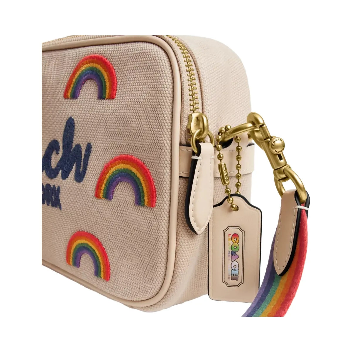Coach Theo Camera Bag With Rainbow in Ivory Multi
