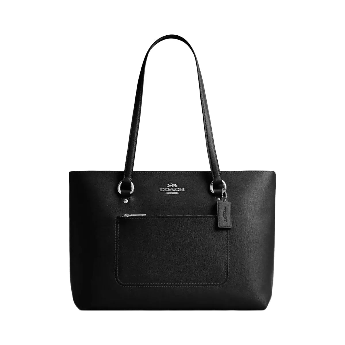 Coach Station Tote Bag in Silver Black