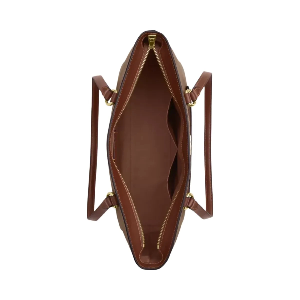 Coach Station Tote Bag In Signature Canvas in Gold Tan Brown