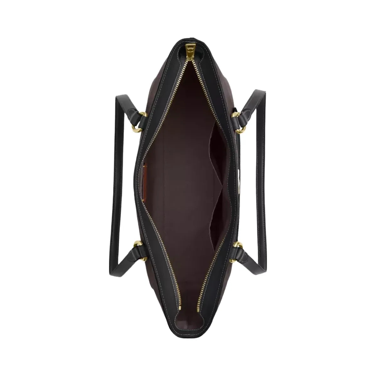 Coach Station Tote Bag In Signature Canvas in Gold Walnut Black