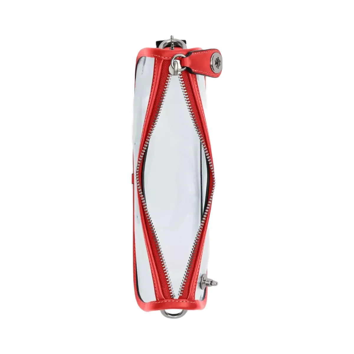 Coach Stadium Swinger Bag in Silver Sport Red