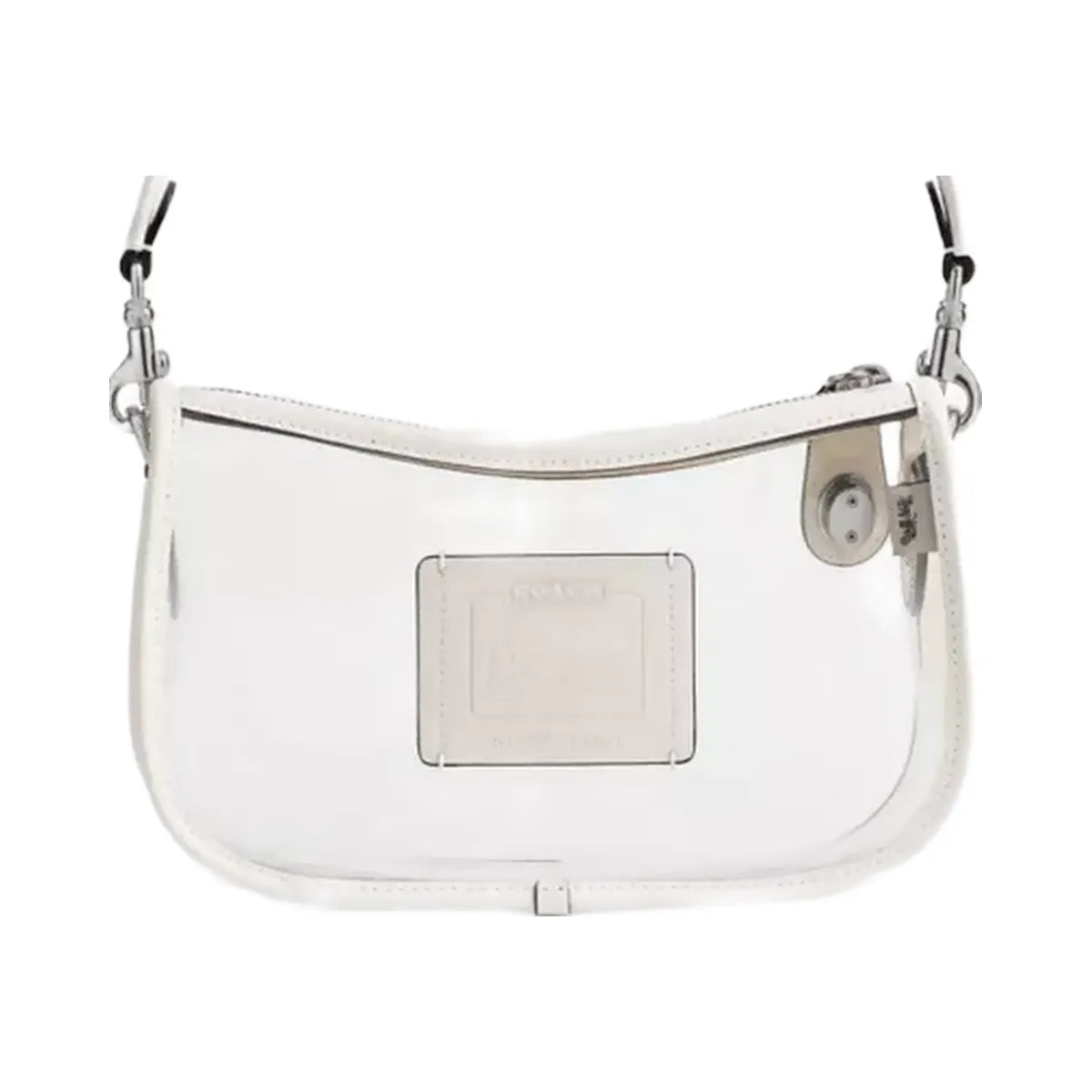 Coach Stadium Swinger Bag in Silver Chalk