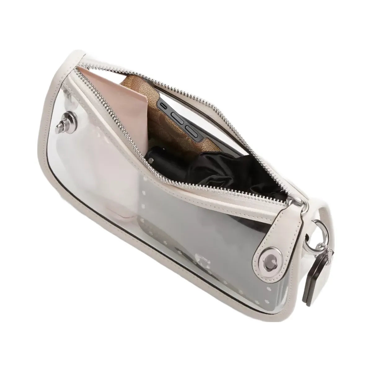 Coach Stadium Swinger Bag in Silver Chalk