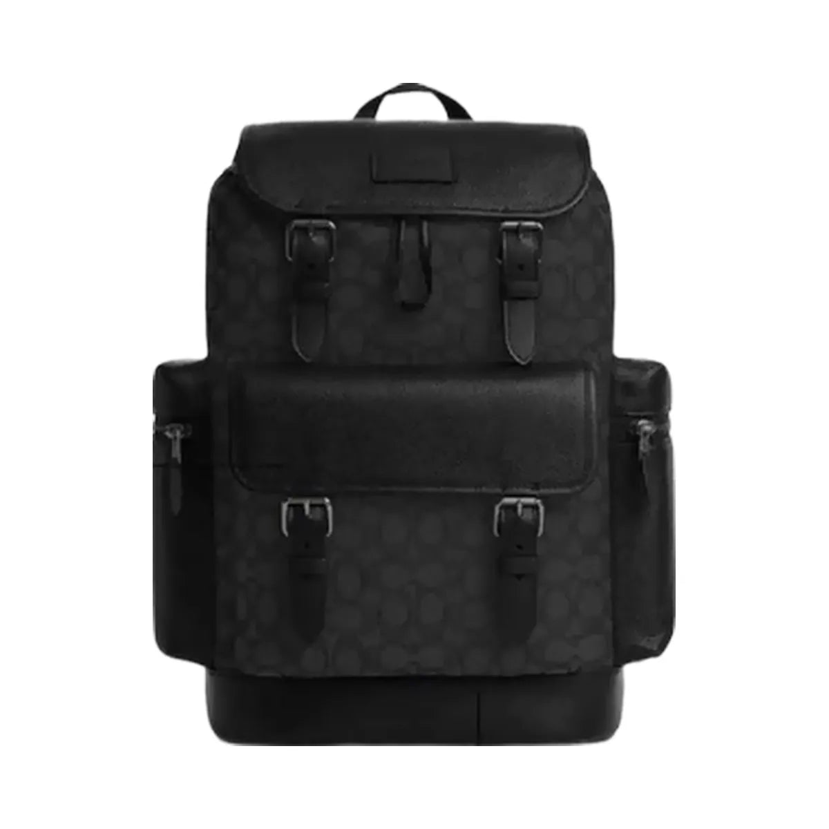Coach Sprint Backpack In Signature Jacquard in Black Copper Black