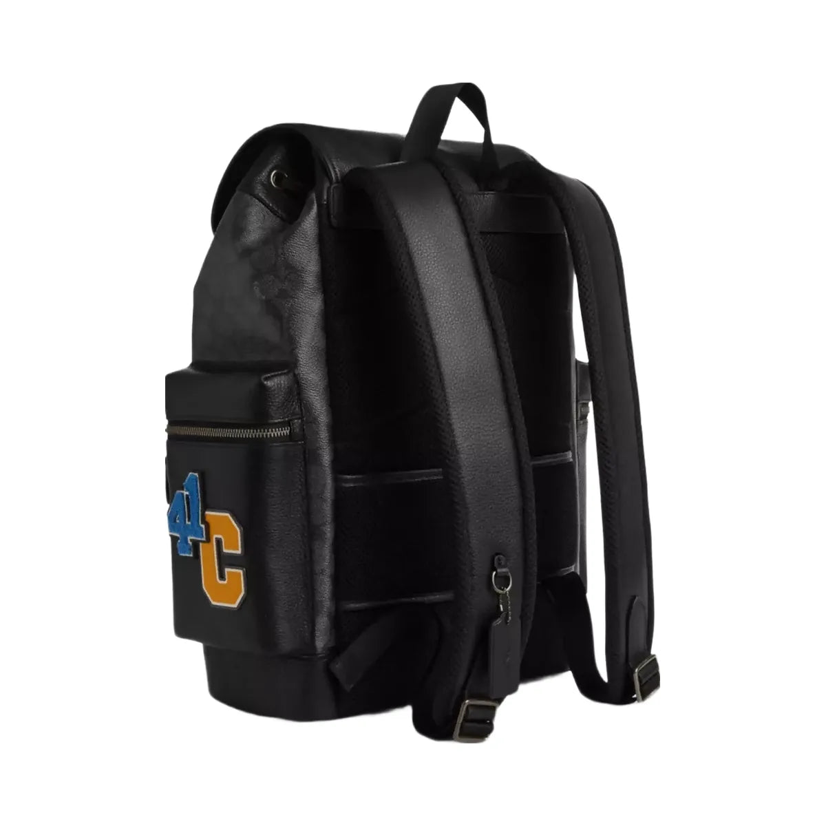 Coach Sprint Backpack In Signature Canvas With Patches in Gunmetal Charcoal Multi