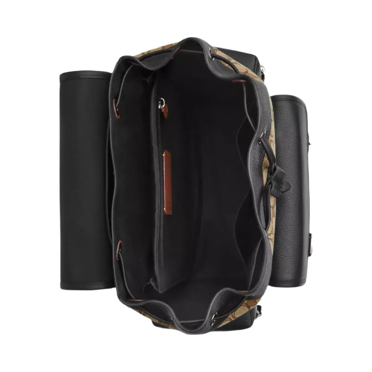 Coach Sprint Backpack In Signature Jacquard in Gunmetal Tan Black