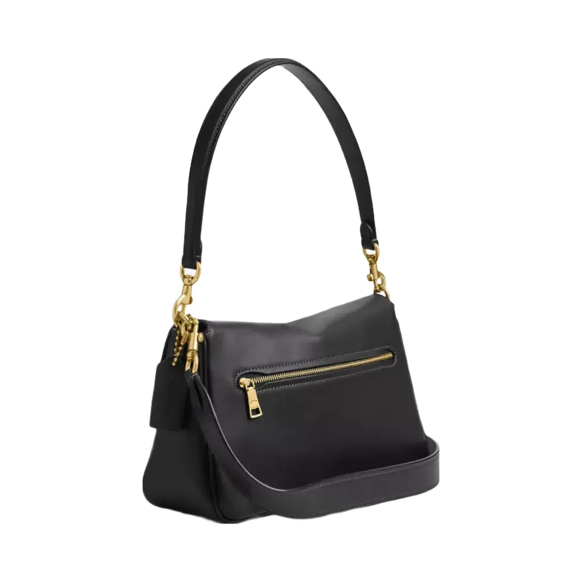 Coach Soft Tabby Shoulder Bag in Brass Black
