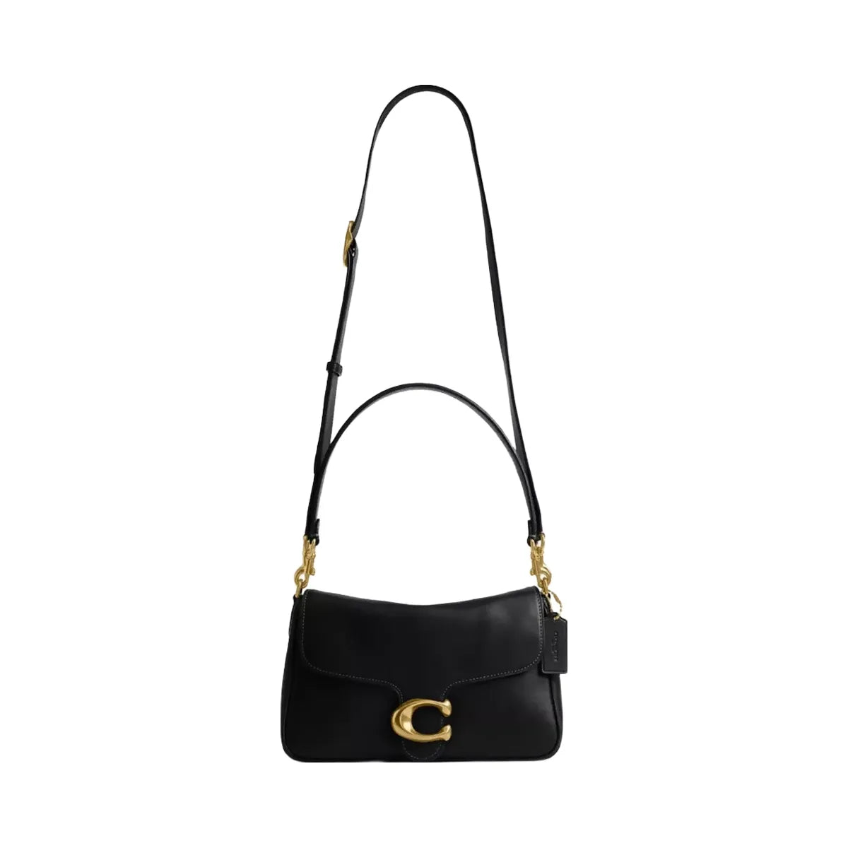 Coach Soft Tabby Shoulder Bag in Brass Black