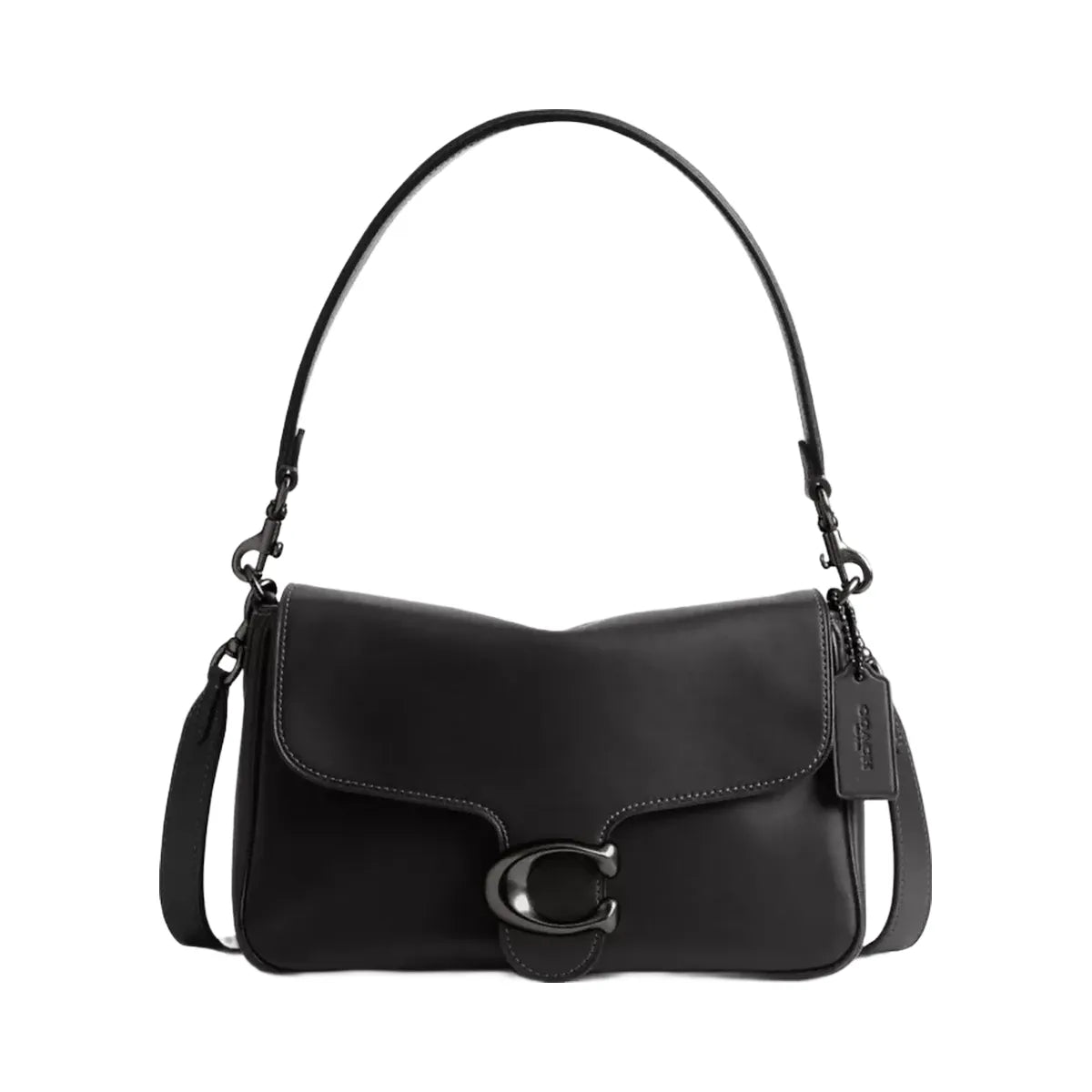 Coach Soft Tabby Shoulder Bag in Pewter Black