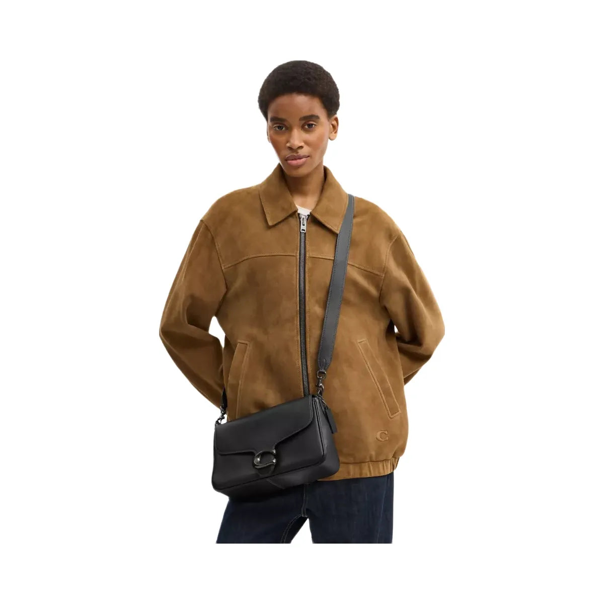 Coach Soft Tabby Shoulder Bag in Pewter Black