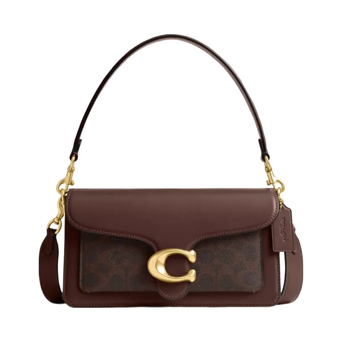 Coach Tabby Shoulder Bag 26 In Signature Canvas in Brass Maple