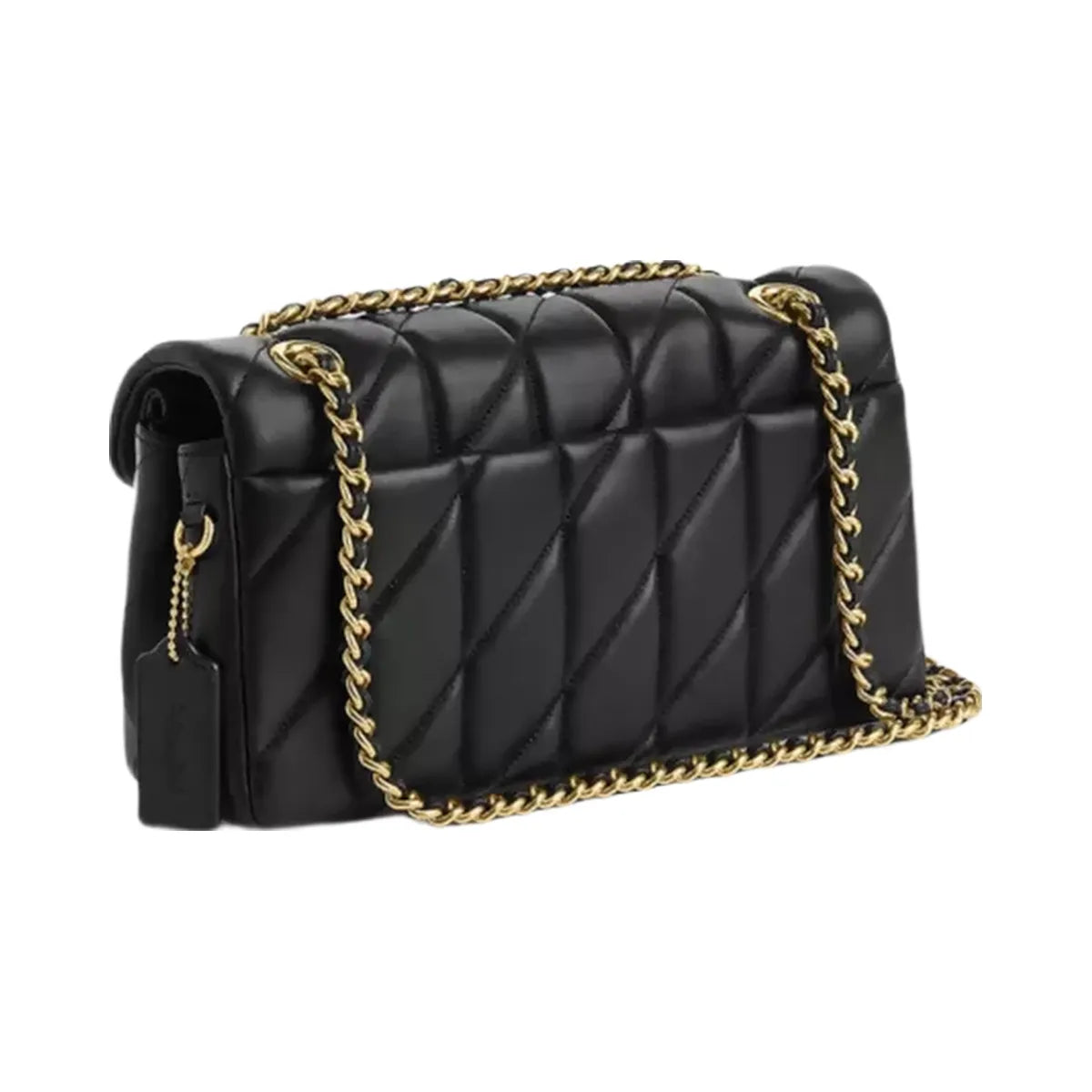 Coach Tabby Shoulder Bag 26 With Pillow Quilting in Brass Black